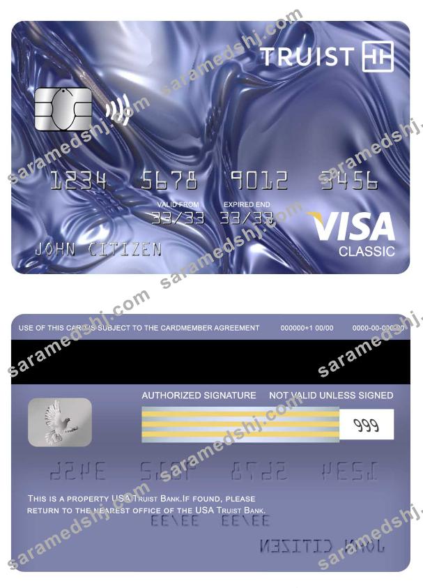 USA Truist Bank visa classic card